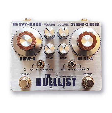 King Tone The Duellist Dual Overdrive Silver 2023