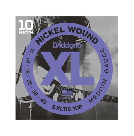 DADDARIO EXL115 Elgitarr Nickel Wound Propack 011 -049 (10-pack)